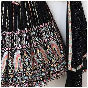 Lehnga choli ผ้าจอ georgatte สำหรับสาวอินเดียและปากีสถานสำหรับงานแต่งงานและปาร์ตี้สวมใส่ในราคาขายส่ง - Product Image 6