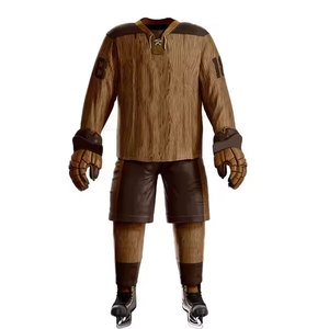 ชุดยูนิฟอร์มฮอกกี้น้ำแข็งแบบระบายอากาศน้ำหนักเบาคุณภาพดีที่สุด ผลิตจากโพลีเอสเตอร์ 100% ปรับแต่งได้ตามต้องการ บริการ OEM แบรนด์ส่วนตัว คุณภาพสูง - Product Image 1