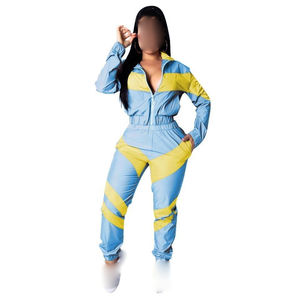 Conjunto de Dos Piezas de Chaqueta Cortavientos de Satén Informal de Invierno, Venta al por Mayor 2025, Unisex, para Mujer, de Secado Rápido - Product Image 1