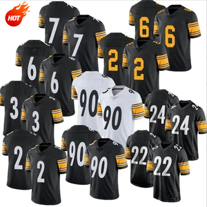 Camiseta de fútbol americano personalizada, uniforme de equipo, camiseta de malla con cuello en V, nombre personalizado, número, ropa deportiva transpirable, verano de talla grande - Product Image 1