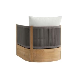 Fauteuil de jardin moderne en bois Woodenza The Langham, fauteuil de patio extérieur, collection de meubles de luxe pour resort - Product Image 3