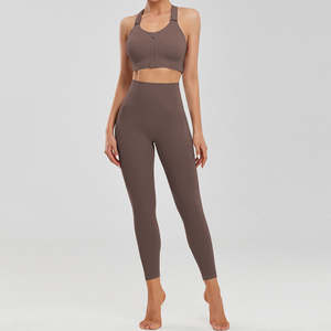 Ensemble de yoga pour femmes, 2 pièces, haut de sport sans manches et pantalon, de haute qualité, personnalisé, fabriqué au Pakistan, 2026 - Product Image 1