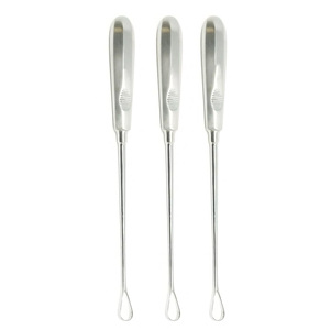 Cureta uterina de acero inoxidable 3 Sims 11 "(27,9 cm) Hoja afilada Tamaño 4 Instrumento quirúrgico genecológico reutilizable - Product Image 3