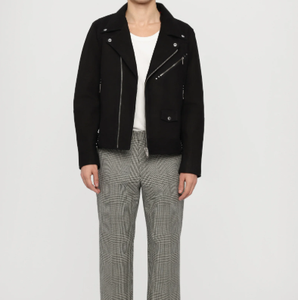 Veste en cuir noire pour homme Veste en cuir élégante pour homme Vêtements d'extérieur d'hiver - Product Image 2