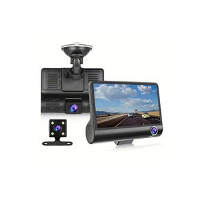 Caméra de voiture OEM 3-en-1 4.0 pouces 12 MP pour surveillance avant, arrière et intérieure avec angle de 180 degrés et mémoire 32 Go - Product Image 1