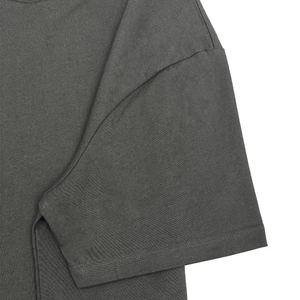 เสื้อยืดครอปไซส์ใหญ่พิเศษสำหรับผู้ชาย280 GSM boxy ไหล่100% หินคอตตอนซักได้ - Product Image 5