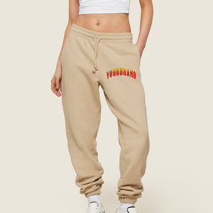 Pantalon de survêtement surdimensionné pour femme Baggy Fit avec logo brodé personnalisé - Product Image 1