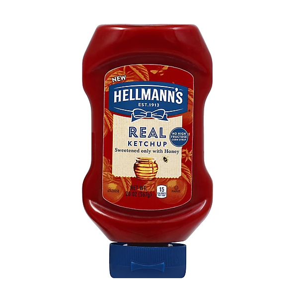 Hellmann's sucré uniquement avec du vrai ketchup au miel 20 oz