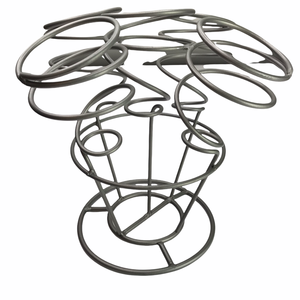 Elegant Classic Black Metal <b>Ice</b> <b>Cream</b> Cone Stand Round Shape Perfect for Weddings Parties Stylish Iron Cone Holder Display - Product Image 2