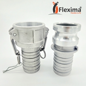 3" Water Industry Connection Stainless Steel <b>Aluminum</b> <b>Pipe</b> Fittings Type C E Female Male Hose Camlock Quick Coupling - Product Image 2