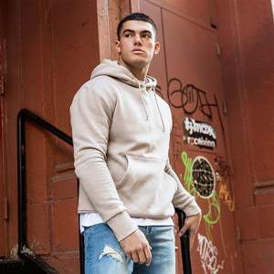 Sweat à capuche surdimensionné épais et lourd pour homme avec logo personnalisé imprimé, tissu en molleton français 460-650 g/m², anti-froissement, écologique, livraison directe - Product Image 2