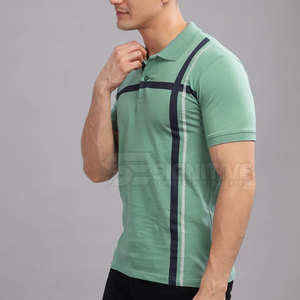 เสื้อโปโลผู้ชายมีเนื้อผ้าเรียบและผ้ายืดระบายอากาศได้น้ำหนักเบา - Product Image 2