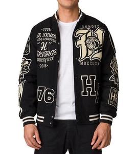 Vêtements pour hommes à la mode coupe ample veste universitaire personnalisée brodée veste de baseball letterman veste universitaire - Product Image 1