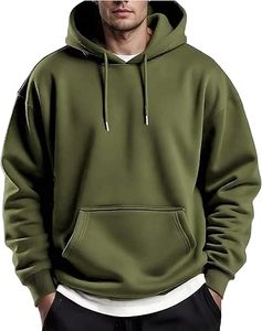 Sweats à capuche décontractés d'hiver pour hommes couleur unie 100% coton coupe régulière séchage rapide écologique respirant vêtements de mode - Product Image 1