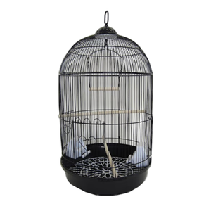 กรงนกโลหะแข็งคุณภาพสูงสำหรับตกแต่งสวนกรงนกโลหะเคลือบผงสีดำสำหรับเพาะพันธุ์นก - Product Image 6