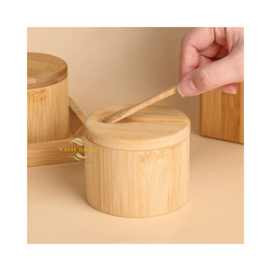 Custom Bamboo Tube <b>Box</b> Eco Conscious Packaging Container for Private Label - Product Image 4