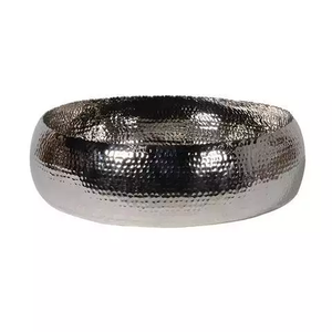 Cuenco de servicio elegante para el hogar, Hotel, restaurante, frutas, decoración de color plateado, diseño moderno, plato de Metal para sopa, ensalada, mesas - Product Image 5