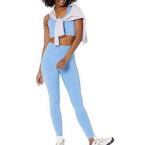 Leggings de Yoga Casuales de Cintura Alta para Mujer, de Secado Rápido, Transpirables, con Efecto Push-Up, de Spandex/Poliéster, Sólidos, Hasta la Rodilla, para Todas las Estaciones - Product Image 2