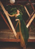 Sari en Chiffon pour Soirée, Blouse de Créateur, Style Indien Traditionnel, Tendance Décontractée, Tissu Fleuri, Couleurs Magnifiques