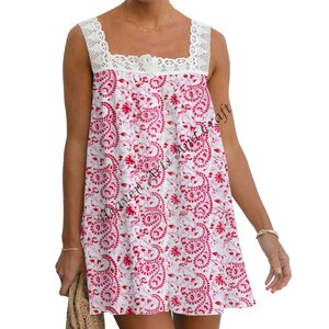 Robe élégante pour bébé fille 2026, haut en dentelle, robe sans manches, volants, design époustouflant, beau tissu en coton, nouveau modèle, robe de tous les jours pour fille - Product Image 3