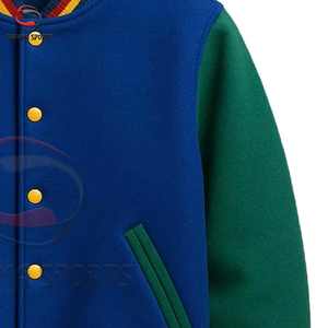 Chaqueta de Béisbol Varsity de Alta Calidad para Hombre, Chaqueta de Invierno con un Solo Botón, Forro Polar, Tallas Grandes - Product Image 6