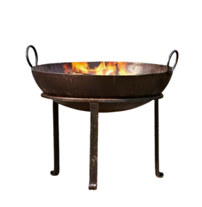 Fabricante indio de diseñador hecho a mano Fire Pit Black para exterior Patio trasero Porch Deck Camping BBQ - Product Image 1