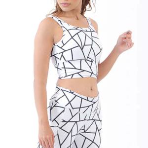 Conjunto de Yoga de algodón Leggings de cintura alta y Sujetador deportivo con logotipo Ropa deportiva de gimnasio Ropa atlética de entrenamiento para ropa interior - Product Image 6