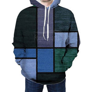 Vente en gros de sweat à capuche de haute qualité avec bloc de couleurs sweat à capuche en coton et polyester avec impression personnalisée pour hommes - Product Image 5