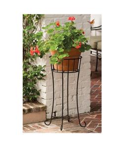 Support de pot de fleur en fer de haute qualité avec look antique et design classique pour balcon rustique ou décoration intérieure - Product Image 6