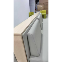 Canapé/banc en cuir dos à dos durable pour les espaces publics-Idéal pour les bureaux, les salons et les hôtels