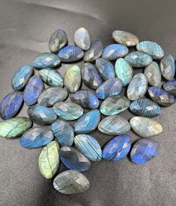 Alta calidad 16x22mm azul llamativo labradorita Briolette Checker Cut Fancy Shape piedras preciosas sueltas para la fabricación de joyas naturales - Product Image 3