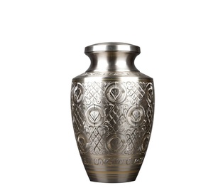 Exquisite Solid Brass Cremation Urn <b>for</b> Human <b>Ashes</b> Pewter Funeral Urn <b>for</b> <b>Ashes</b> Adult Handcrafted Made from High Quality Brass - Product Image 1