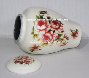 HHO ของที่ระลึกผู้ใหญ่สีขาวสำหรับขี้เถ้าของคนที่รักทำจากอะลูมิเนียมเผาเถ้ากระดูกแบบกำหนดเองได้อย่างหรูหรา - Product Image 4