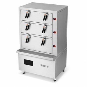 ตู้นึ่งไฟฟ้าแบบสามชั้นเชิงพาณิชย์ กำลังไฟ 20kW 25kW 30kW สำหรับงานจัดเลี้ยง บุฟเฟ่ต์ งานเลี้ยง และครัว - Product Image 1