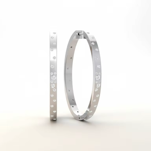 Pendientes de Oro de 14K con Diamantes Naturales Engastados para Mujer - Product Image 4