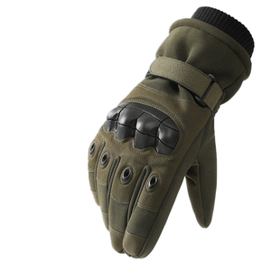 Gants de moto en coton polyester garde d'articulation dure fermeture sécurisée du poignet doublure antidérapante respirante pour les Sports de plein air - Product Image 2