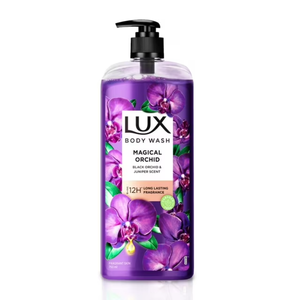 Lux Body Wash Fragante Piel Black Orchid Scent & Juniper Oil Supersaver Xl Pump Botella Con Fragancia De Larga Duración, 750 Ml - Product Image 1
