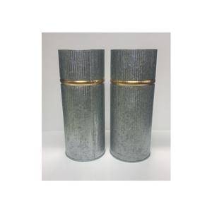 Florero de Metal plateado de diseño moderno, maceta de decoración del hogar con acabado colorido para uso en cabecera o suelo de boda, venta al por mayor - Product Image 2