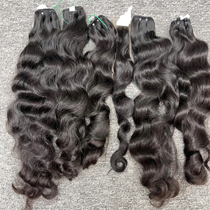 Extensiones de Cabello Camboyano Virgen Ondulado Natural, Trama Doble a Máquina, Pedido al por Mayor, Estilo Ondulado Natural - Product Image 4