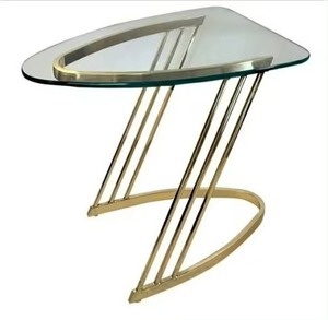 Modern Luxury Customized Color <b>Adjustable</b> Coffee <b>Table</b> with Nordic Glass Top and Iron <b>Legs</b> Living Room Furniture - Product Image 1