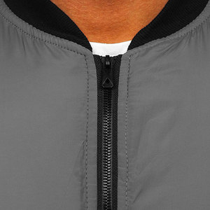Design personnalisé Offre Spéciale coupe régulière bonne qualité pour hommes blouson bombardier vêtements de ville blouson bombardier décontracté uni pour hommes - Product Image 5