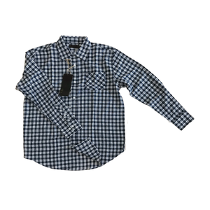 เสื้อเชิ๊ตผู้ชายสไตล์วินเทจผ้าฝ้าย100% พอดีตัวปกติกันรอยยับคอตั้งผ้าสักหลาดย้อมสีกันฝุ่นเสื้อผ้าฤดูหนาว - Product Image 1