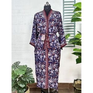 Kimono Vintage de Crepé de Seda, Ligero y Lujoso, Bata Suave y Cómoda, Regalo Perfecto para Mujer, para Usar por la Noche, Tejido para Primavera - Product Image 1