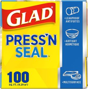 Glad Press'N Seal <b>Plastic</b> Food <b>Wrap</b>, 100 Square Foot <b>Roll</b>, Pack of 3, - Product Image 3
