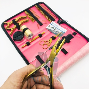 Kit de pinces professionnelles pour extensions de cheveux, assurance qualité supérieure, acier inoxydable de qualité chirurgicale, outils de salon, personnalisation de la marque - Product Image 2