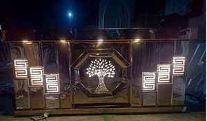 Comptoirs alimentaires, traiteur, décoration de mariage, extérieur, acrylique, LED, laiton impérial, magasin, Uttar Pradesh - Product Image 4