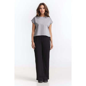 Camiseta de Jersey 100% Algodón para Mujer WM-KTP-SS24-045, Corte Regular, Básica, Transpirable, Ropa Casual, OEM ODM - Product Image 1