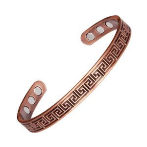 <b>Copper</b> Arthritis <b>Bracelet</b> <b>Copper</b> Hammered 100% Pure <b>Copper</b> <b>Bracelet</b> for Women and Men With 6 Powerful Magnets From India - Product Image 2