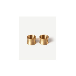 Napkin Rings Best Selling Set of 2 <b>Round</b> Shape <b>Table</b> Ware Gold Plated Metal Brass Handmade New Style Napkin Rings for <b>Table</b> Ware - Product Image 1
