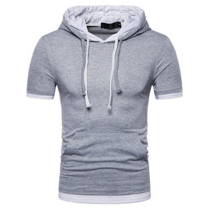 Camisetas personalizadas de alta calidad para hombre, nuevo diseño de verano, sudadera deportiva de entrenamiento informal básica, Sudadera con capucha con técnicas bordadas - Product Image 4